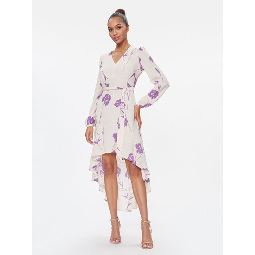 TWINSET Sukienka codzienna 241TP2602 Écru Regular Fit ze sklepu MODIVO w kategorii Sukienki - zdjęcie 182752690