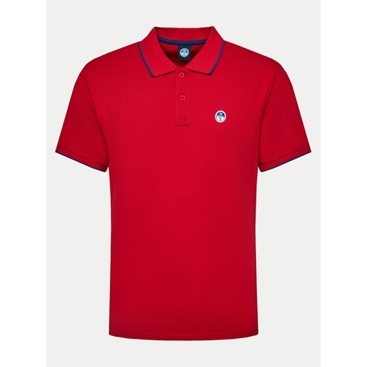 North Sails Polo 692452 Czerwony Regular Fit ze sklepu MODIVO w kategorii T-shirty męskie - zdjęcie 182752691