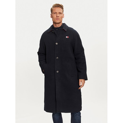 Tommy Jeans Płaszcz przejściowy DM0DM20589 Granatowy Regular Fit ze sklepu MODIVO w kategorii Płaszcze męskie - zdjęcie 182752783