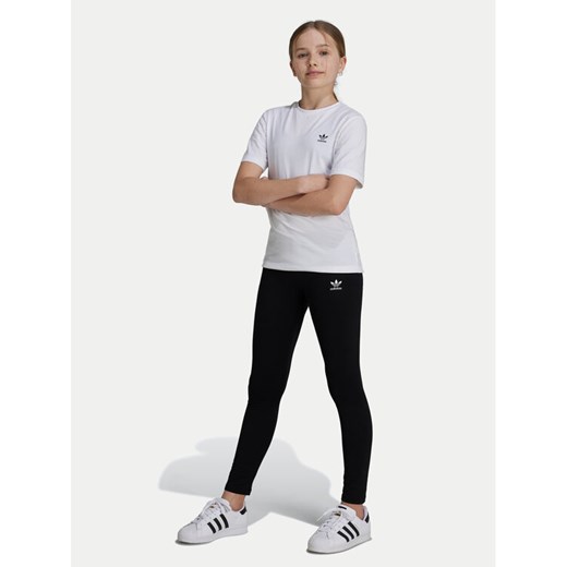 adidas Legginsy IW3504 Czarny Slim Fit ze sklepu MODIVO w kategorii Spodnie dziewczęce - zdjęcie 182752844