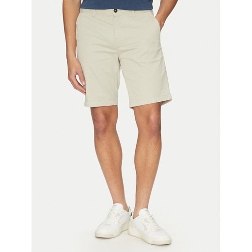 BOSS Szorty materiałowe 50536723 Beżowy Slim Fit ze sklepu MODIVO w kategorii Spodenki męskie - zdjęcie 182752853