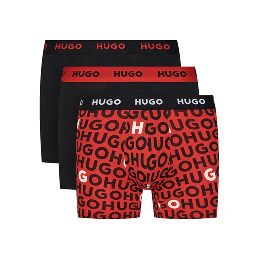 HUGO Komplet 3 par bokserek 50532559 Czarny ze sklepu MODIVO w kategorii Majtki męskie - zdjęcie 182752864