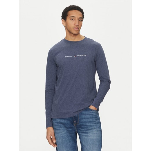 Tommy Hilfiger Longsleeve UM0UM03531 Granatowy Regular Fit ze sklepu MODIVO w kategorii T-shirty męskie - zdjęcie 182752891
