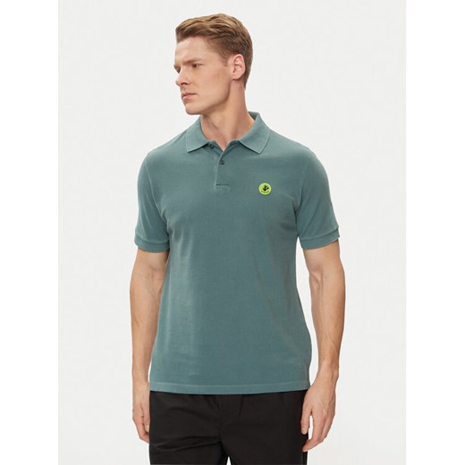 Save The Duck Polo Ovidio DR1213M-BATE18 Zielony Regular Fit ze sklepu MODIVO w kategorii T-shirty męskie - zdjęcie 182752894