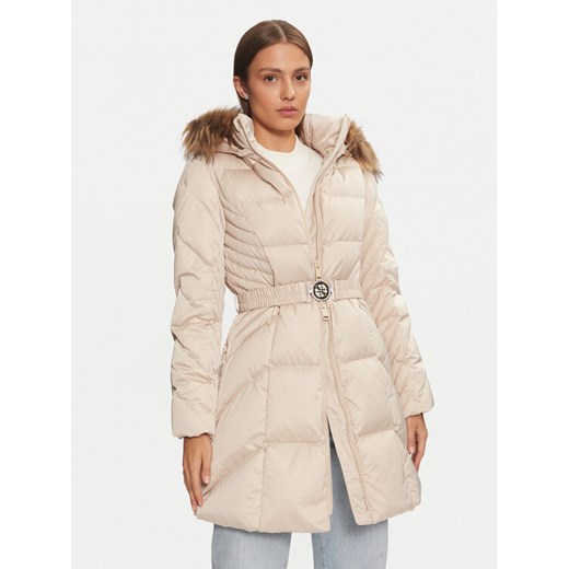 Guess Kurtka puchowa New Olga W4BL40 WEX52 Beżowy Regular Fit ze sklepu MODIVO w kategorii Kurtki damskie - zdjęcie 182752924