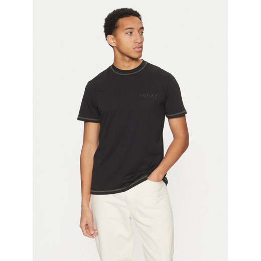 Guess T-Shirt U5RI01 KCAM1 Czarny Regular Fit ze sklepu MODIVO w kategorii T-shirty męskie - zdjęcie 182753064
