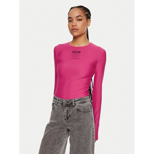 Versace Jeans Couture Body 77HAM221 J0148 Różowy Slim Fit ze sklepu MODIVO w kategorii Bluzki damskie - zdjęcie 182753171