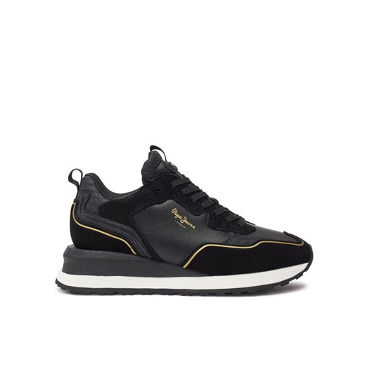 Pepe Jeans Sneakersy PLS60012 Czarny ze sklepu MODIVO w kategorii Buty sportowe damskie - zdjęcie 182753372
