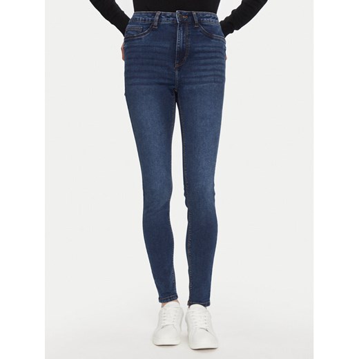 Noisy May Jeansy Callie 27031755 Granatowy Skinny Fit ze sklepu MODIVO w kategorii Jeansy damskie - zdjęcie 182753381