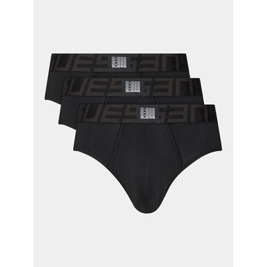 Guess Komplet 3 par slipów U4RG02 K6YW0 Czarny ze sklepu MODIVO w kategorii Majtki męskie - zdjęcie 182753403