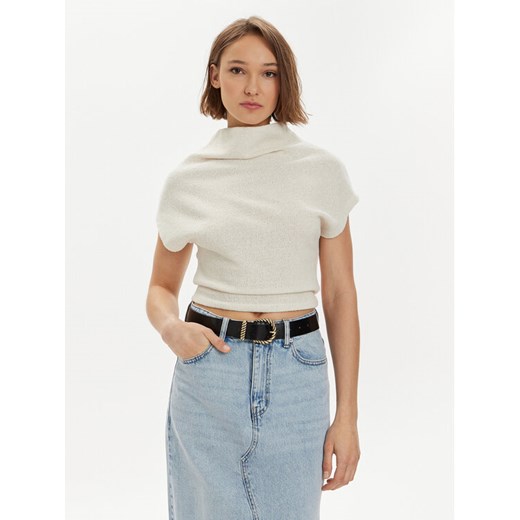 Gina Tricot Bluzka 22932 Écru Regular Fit ze sklepu MODIVO w kategorii Bluzki damskie - zdjęcie 182753454
