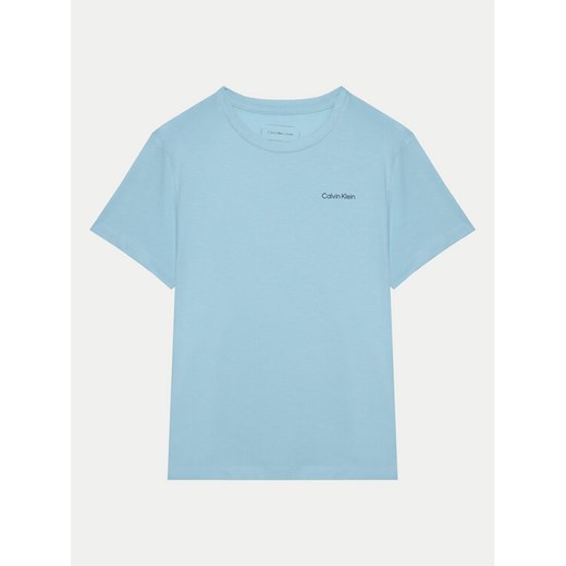 Calvin Klein Jeans T-Shirt IU0IU00683 Błękitny Regular Fit ze sklepu MODIVO w kategorii T-shirty chłopięce - zdjęcie 182753464