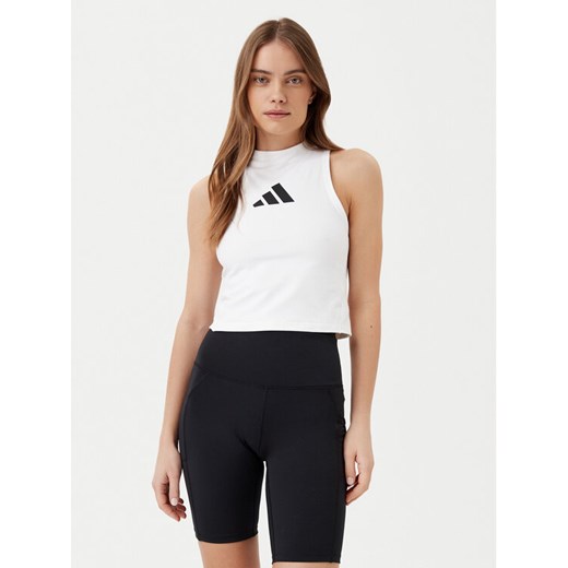 adidas Top Z.N.E. JX4316 Biały Slim Fit ze sklepu MODIVO w kategorii Bluzki damskie - zdjęcie 182753502