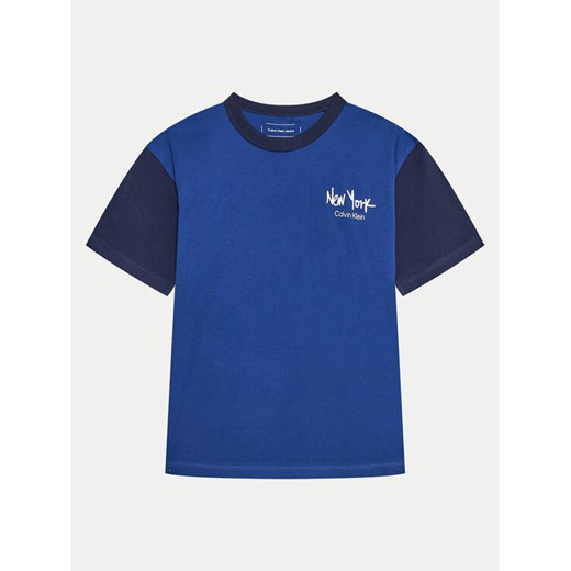 Calvin Klein Jeans T-Shirt IB0IB02330 Niebieski Regular Fit ze sklepu MODIVO w kategorii T-shirty chłopięce - zdjęcie 182753503