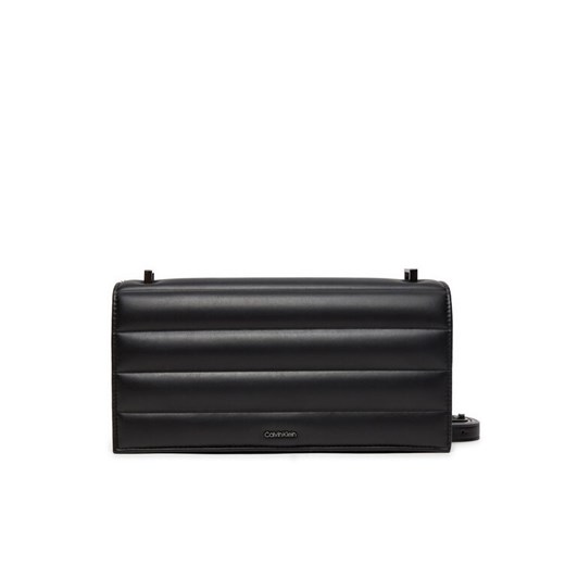 Calvin Klein Torebka Line Quilt Sm Conv Shoulder Bag K60K612639 Czarny ze sklepu MODIVO w kategorii Listonoszki - zdjęcie 182753512