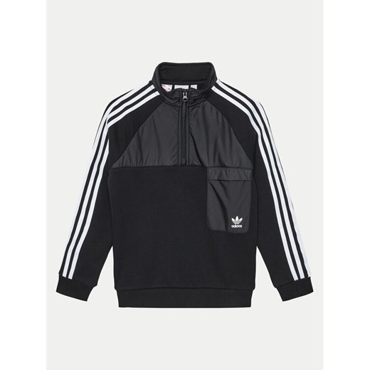 adidas Bluza IY9810 Czarny Regular Fit ze sklepu MODIVO w kategorii Bluzy chłopięce - zdjęcie 182753534