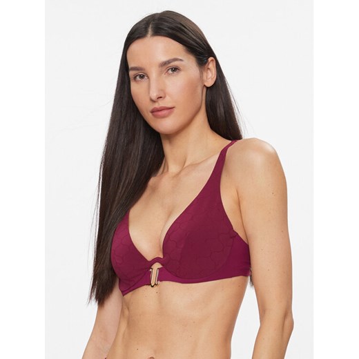 Chantelle Góra od bikini Glow C15T10 Bordowy ze sklepu MODIVO w kategorii Stroje kąpielowe - zdjęcie 182753560