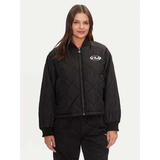 Fila Kurtka bomber Lunde FAW0896 Czarny Loose Fit ze sklepu MODIVO w kategorii Kurtki damskie - zdjęcie 182753611