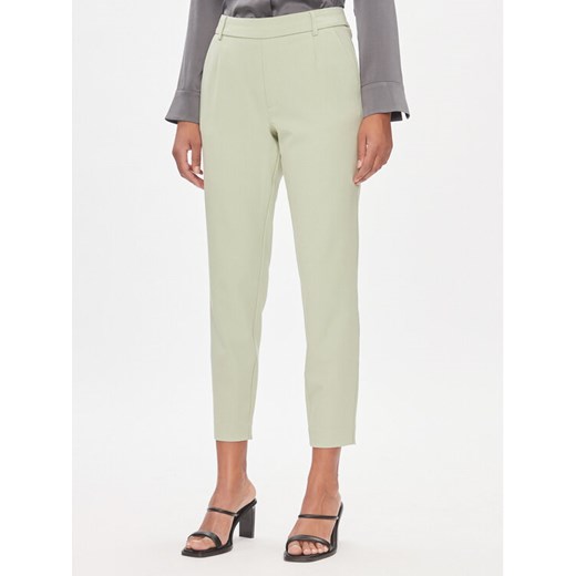 Vila Chinosy Varone 14087406 Zielony Slim Fit ze sklepu MODIVO w kategorii Spodnie damskie - zdjęcie 182753691