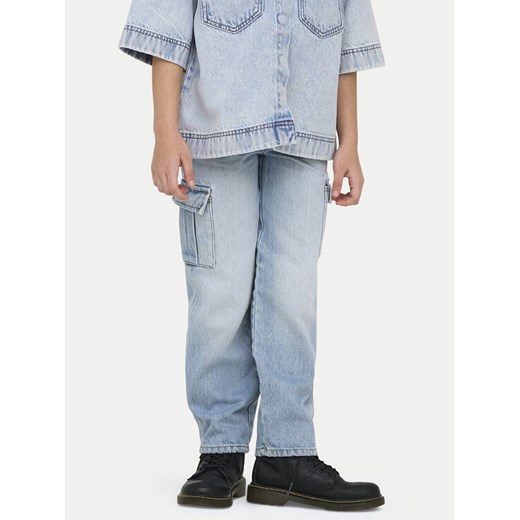 Kids ONLY Jeansy 15344508 Niebieski Wide Leg ze sklepu MODIVO w kategorii Spodnie dziewczęce - zdjęcie 182753733