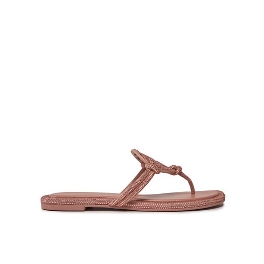 Tory Burch Japonki Miller Knotted Pave 152177 Różowy ze sklepu MODIVO w kategorii Klapki damskie - zdjęcie 182753761