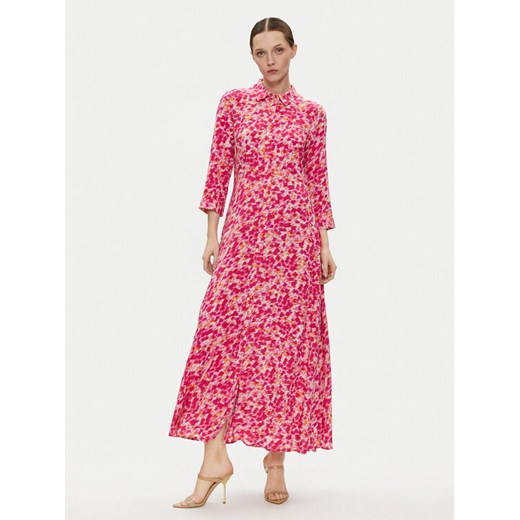 YAS Sukienka koszulowa Savanna 26022663 Różowy Loose Fit ze sklepu MODIVO w kategorii Sukienki - zdjęcie 182753782