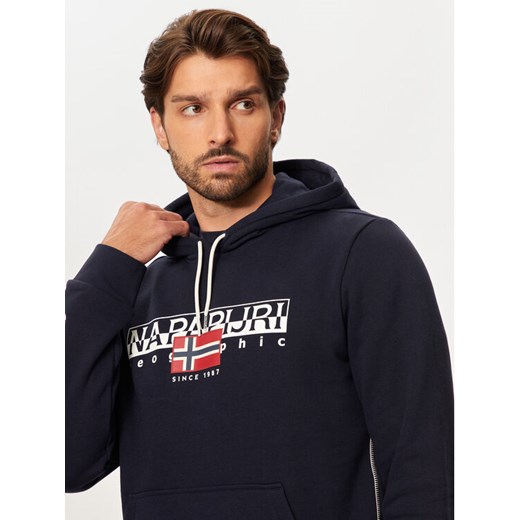 Napapijri Bluza B-Alymer NP0A4I1D Granatowy Regular Fit ze sklepu MODIVO w kategorii Bluzy męskie - zdjęcie 182753814