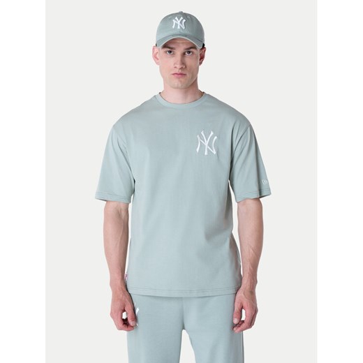 New Era T-Shirt New York Yankees MLB League Essential Pastel 60596180 Zielony Regular Fit ze sklepu MODIVO w kategorii T-shirty męskie - zdjęcie 182753880