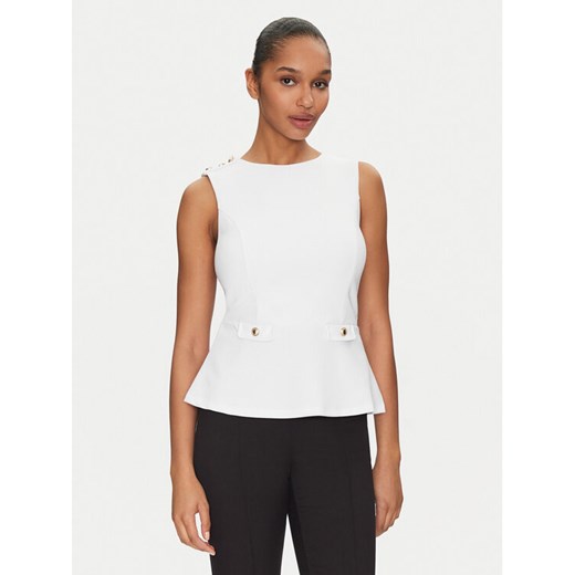 Guess Bluzka W5GP54 KCBO2 Biały Regular Fit ze sklepu MODIVO w kategorii Bluzki damskie - zdjęcie 182753893