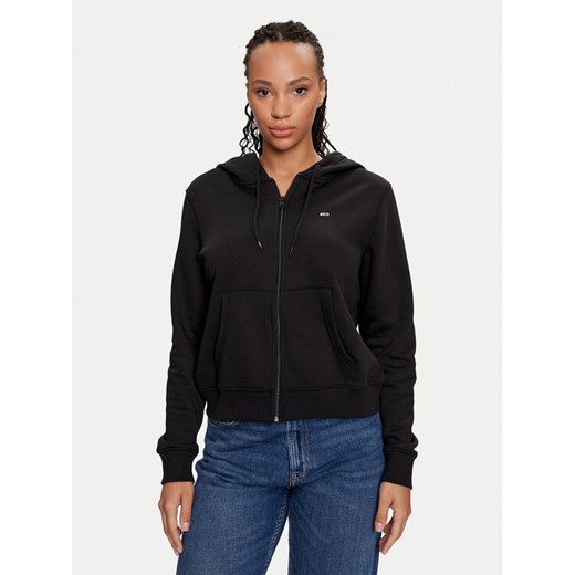 Tommy Jeans Bluza Flag DW0DW19729 Czarny Regular Fit ze sklepu MODIVO w kategorii Bluzy damskie - zdjęcie 182753983