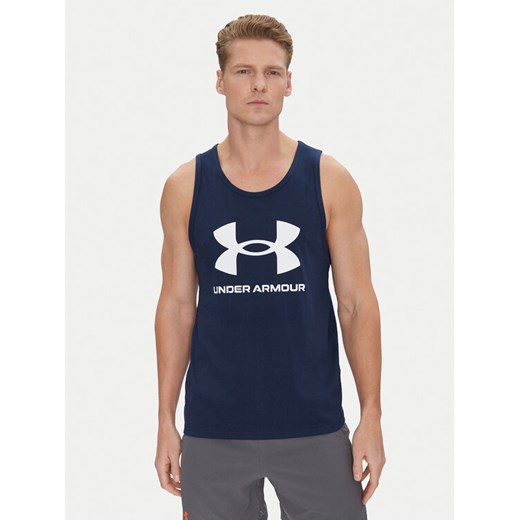 Under Armour Tank top Ua Sportstyle Logo Tank 1382883 Granatowy Loose Fit Under Armour M MODIVO