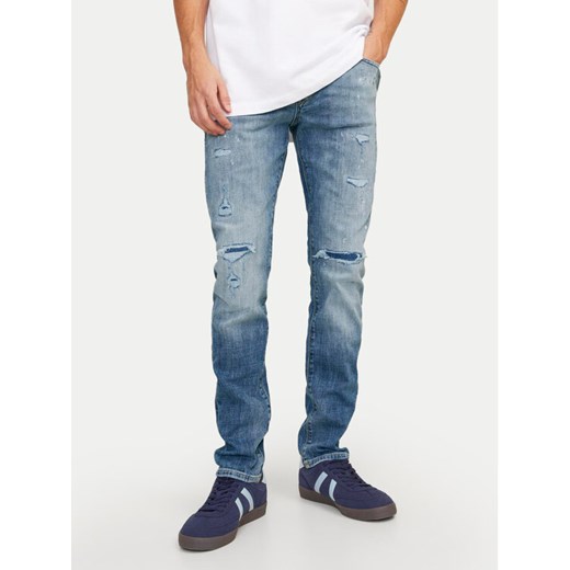 Jack&Jones Jeansy Glenn 12253296 Niebieski Slim Fit ze sklepu MODIVO w kategorii Jeansy męskie - zdjęcie 182754034