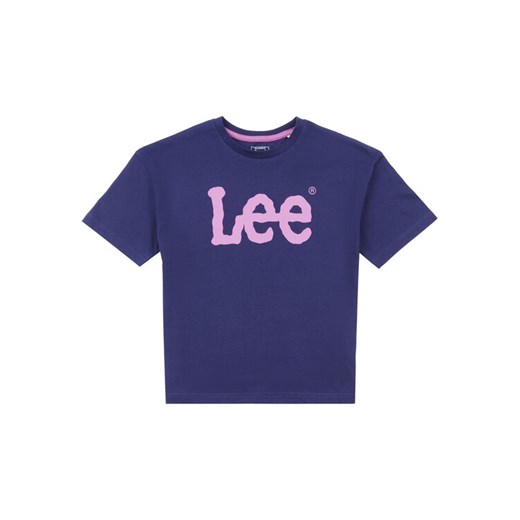 Lee T-Shirt Wobbly Graphic LEG5030 Niebieski Regular Fit ze sklepu MODIVO w kategorii Bluzki dziewczęce - zdjęcie 182754044