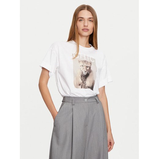 Imperial T-Shirt TV39IGTSCH Biały Regular Fit ze sklepu MODIVO w kategorii Bluzki damskie - zdjęcie 182754051