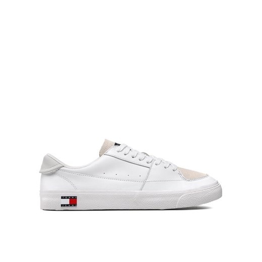 Tommy Jeans Sneakersy Vulcanized Ess EM0EM01106 Biały ze sklepu MODIVO w kategorii Trampki męskie - zdjęcie 182754081