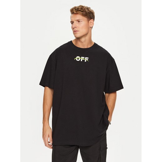 Off-White T-Shirt OMAA038F22JER0071001 Czarny Regular Fit ze sklepu MODIVO w kategorii T-shirty męskie - zdjęcie 182754131