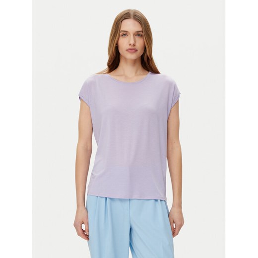 Vero Moda T-Shirt Ava 10284468 Fioletowy Regular Fit ze sklepu MODIVO w kategorii Bluzki damskie - zdjęcie 182754152