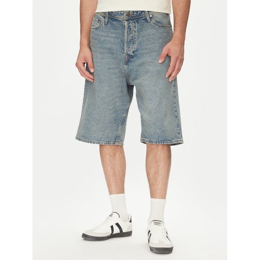 Jack&Jones Szorty jeansowe Iron 12272552 Niebieski Baggy Fit ze sklepu MODIVO w kategorii Spodenki męskie - zdjęcie 182754174