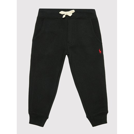Polo Ralph Lauren Spodnie dresowe 321720897002 Czarny Regular Fit ze sklepu MODIVO w kategorii Spodnie chłopięce - zdjęcie 182754260