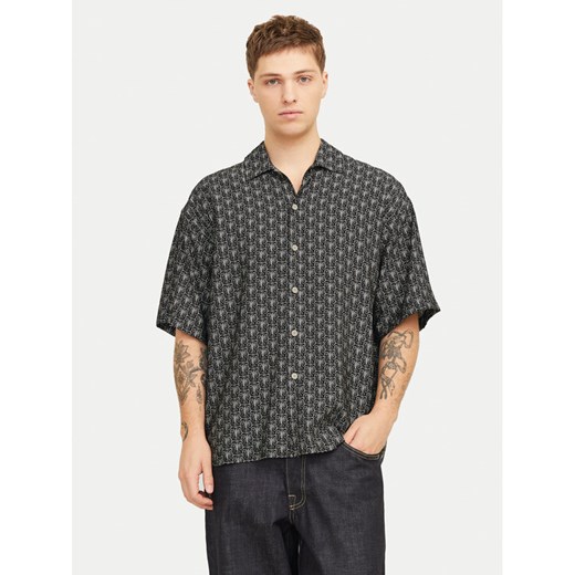 Jack&Jones Koszula Marshall 12271103 Czarny Wide Fit ze sklepu MODIVO w kategorii Koszule męskie - zdjęcie 182754292
