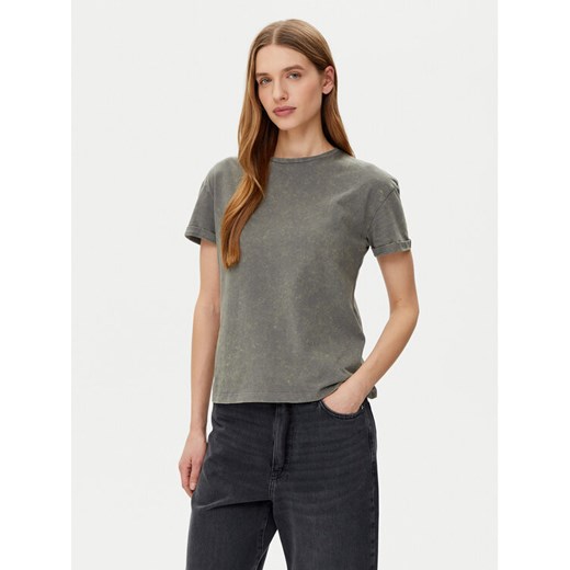 Noisy May T-Shirt Brandy 27033185 Szary Slim Fit ze sklepu MODIVO w kategorii Bluzki damskie - zdjęcie 182754344