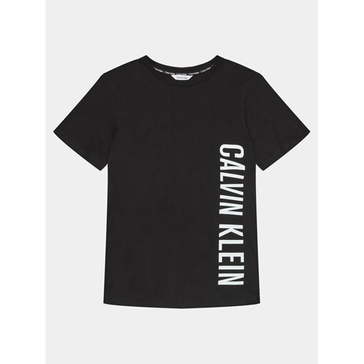 Calvin Klein Swimwear T-Shirt Logo KV0KV00040 Czarny Regular Fit ze sklepu MODIVO w kategorii T-shirty chłopięce - zdjęcie 182754374
