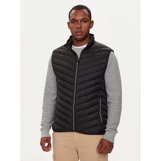 Tom Tailor Kamizelka 1041310 Czarny Regular Fit ze sklepu MODIVO w kategorii Kamizelki męskie - zdjęcie 182754393
