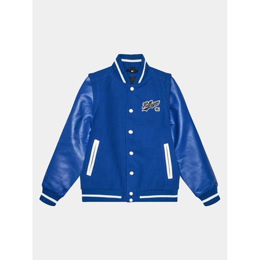 Tommy Hilfiger Kurtka bomber KB0KB08879 D Niebieski Regular Fit ze sklepu MODIVO w kategorii Kurtki chłopięce - zdjęcie 182754394