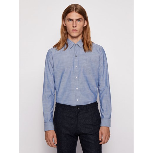 Boss Koszula Robbie 50438496 Granatowy Sharp Fit ze sklepu MODIVO w kategorii Koszule męskie - zdjęcie 182754421