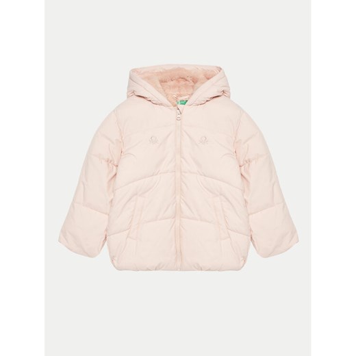 United Colors Of Benetton Kurtka zimowa 2SJ1GN03I Różowy Regular Fit ze sklepu MODIVO w kategorii Kurtki dziewczęce - zdjęcie 182754441