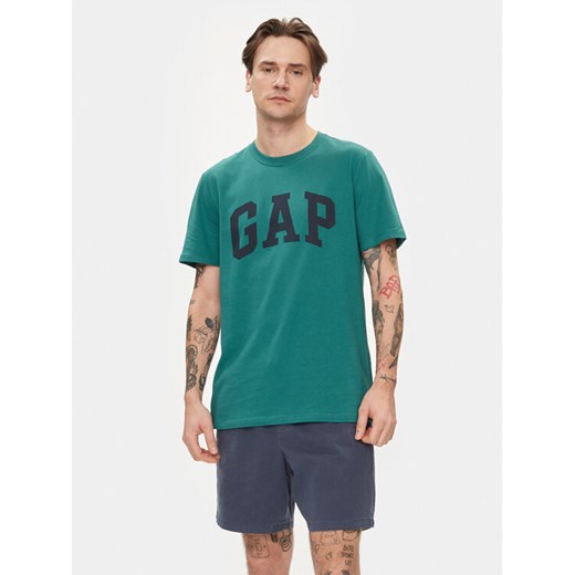 Gap T-Shirt 856659-06 Zielony Regular Fit ze sklepu MODIVO w kategorii T-shirty męskie - zdjęcie 182754482