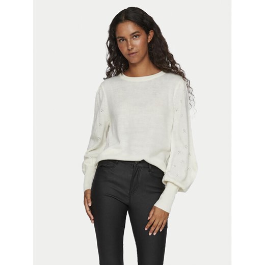 Vila Sweter Ava 14090317 Écru Regular Fit ze sklepu MODIVO w kategorii Swetry damskie - zdjęcie 182754634