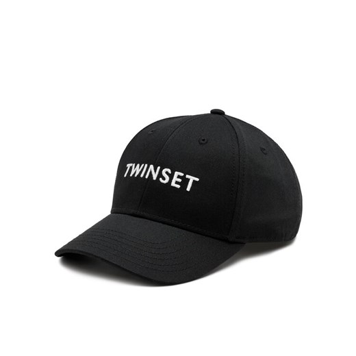 TWINSET Czapka z daszkiem 241TO5150 Czarny ze sklepu MODIVO w kategorii Czapki z daszkiem damskie - zdjęcie 182754652