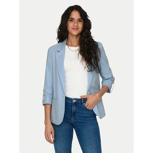 ONLY Marynarka Caro 15312199 Błękitny Loose Fit ze sklepu MODIVO w kategorii Marynarki damskie - zdjęcie 182754724